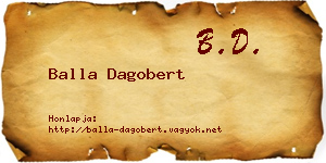 Balla Dagobert névjegykártya